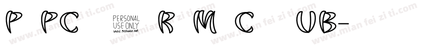 PnPCheonRiMaChe UB字体转换